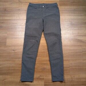 Lululemon ABC Slim Tech Canvas Pants Men Size 30x31 Gray Stretch Flex 5 Pocket